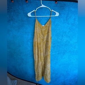GAP Mustard Yellow Floral Maxi Dress